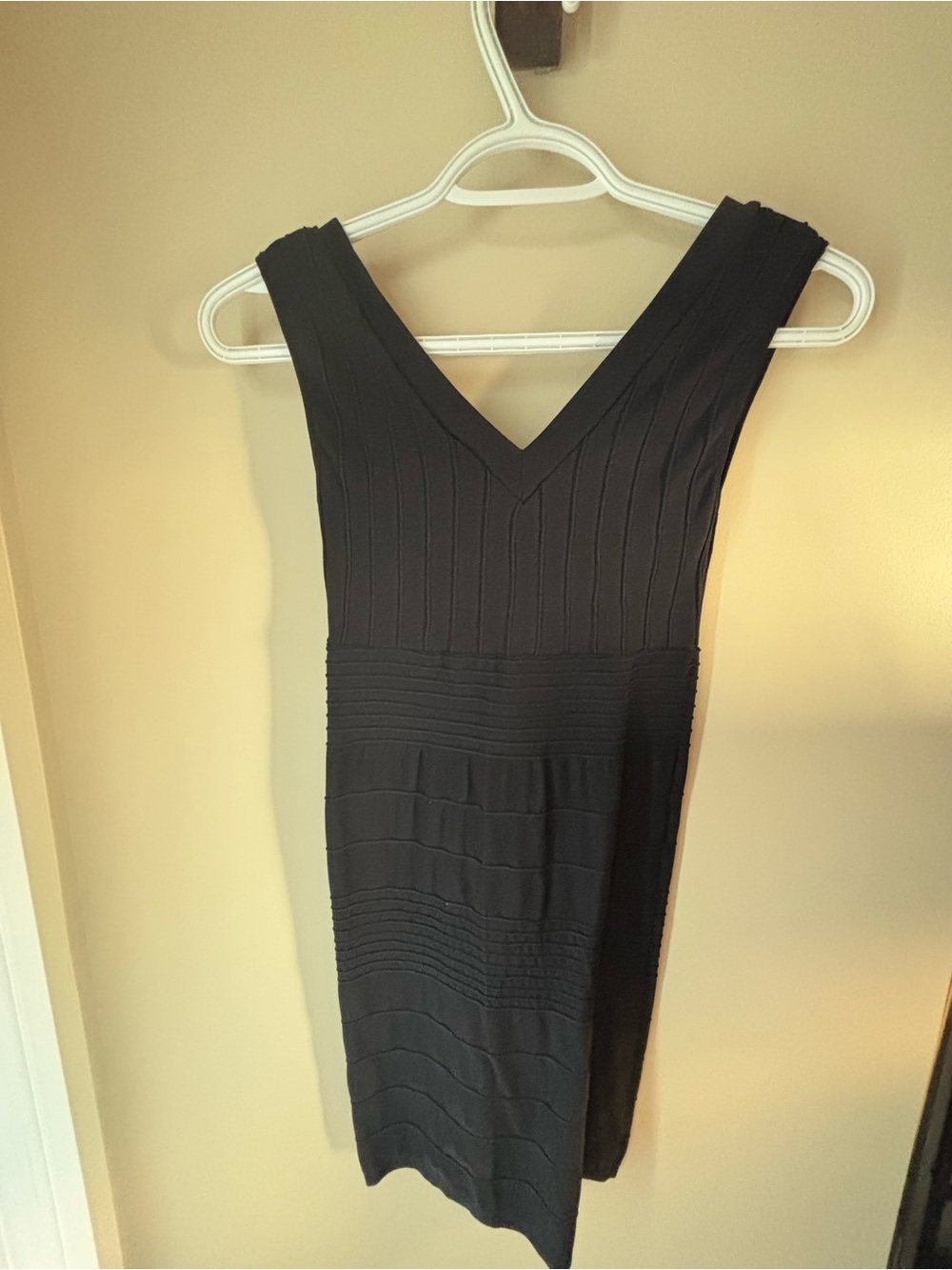 Love Black V-Neck Mini Bandage Dress - Picture 2 of 4